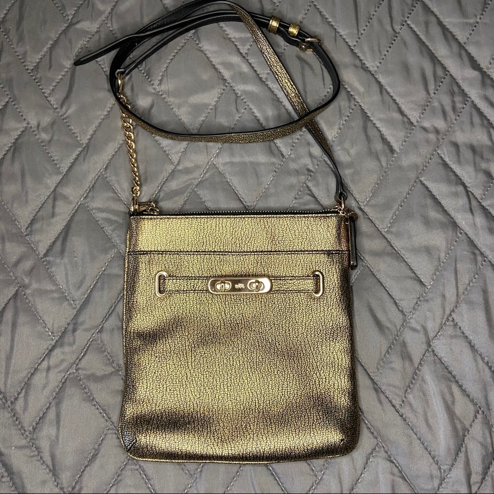 Coach Gold Crossbody Purse